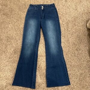 Boutique 9 Dark Blue Flare Jeans